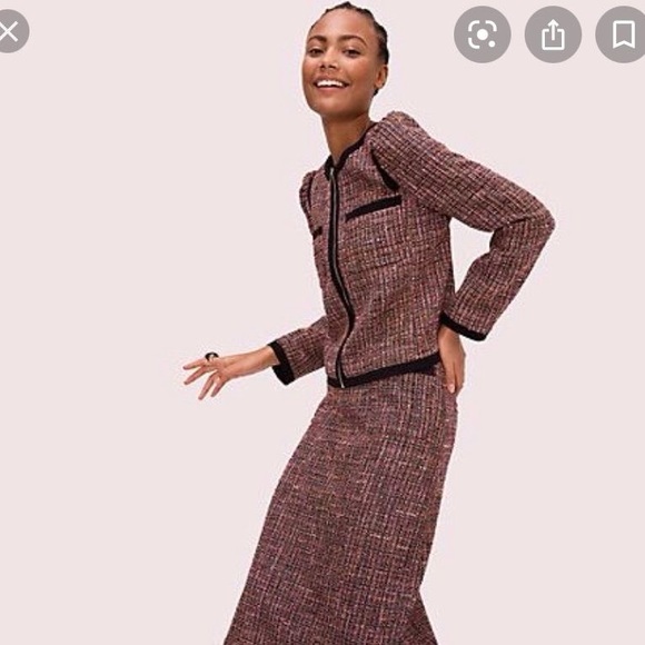 kate spade Dresses & Skirts - Kate Spade Chic tweed Midi Skirt